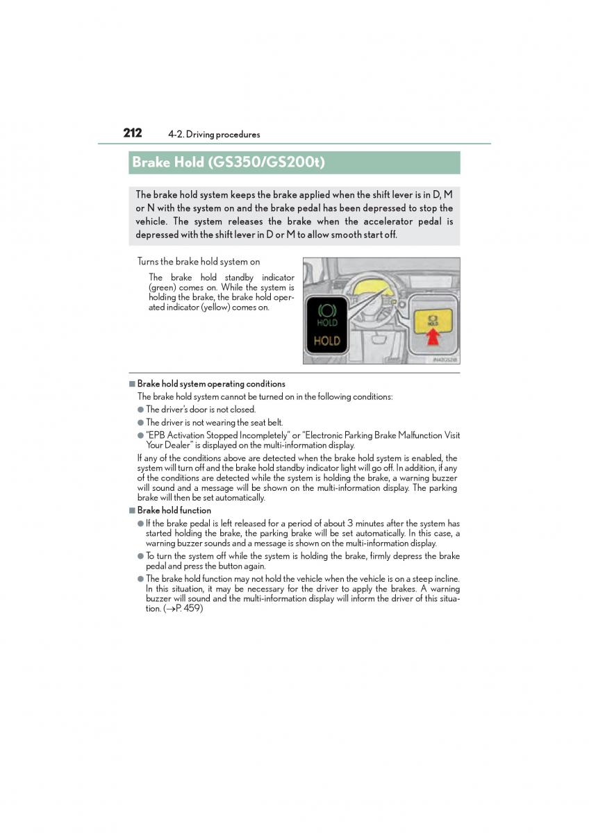 Lexus GS F IV 4 owners manual / page 214