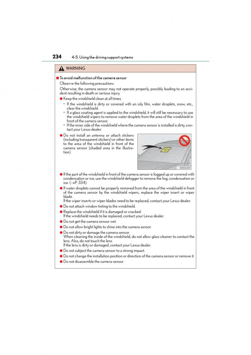 Lexus GS F IV 4 owners manual / page 236