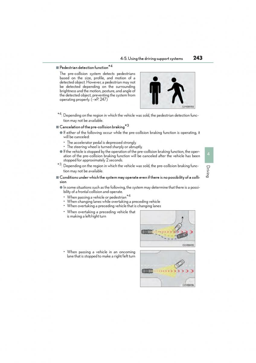 Lexus GS F IV 4 owners manual / page 245