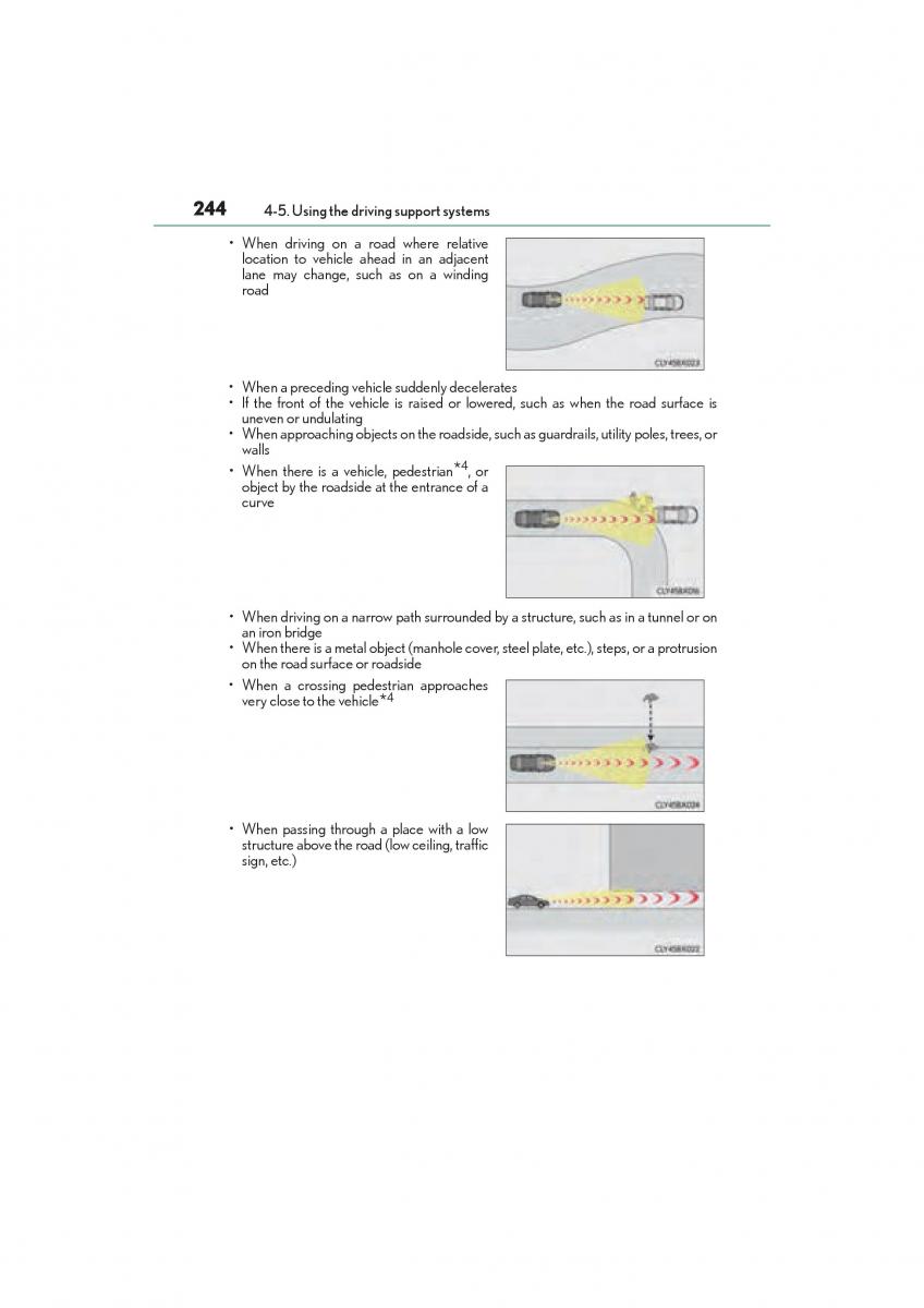 Lexus GS F IV 4 owners manual / page 246