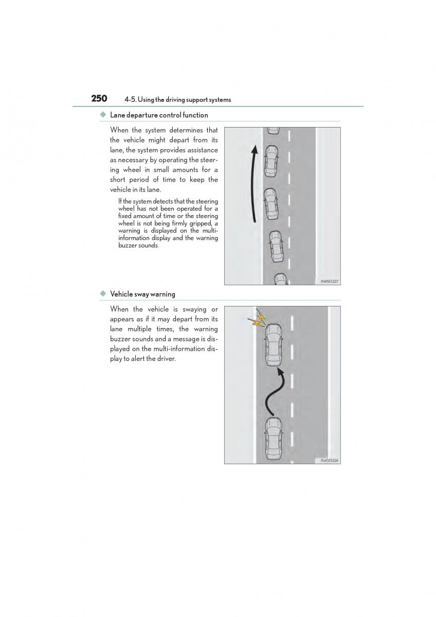 Lexus GS F IV 4 owners manual / page 252