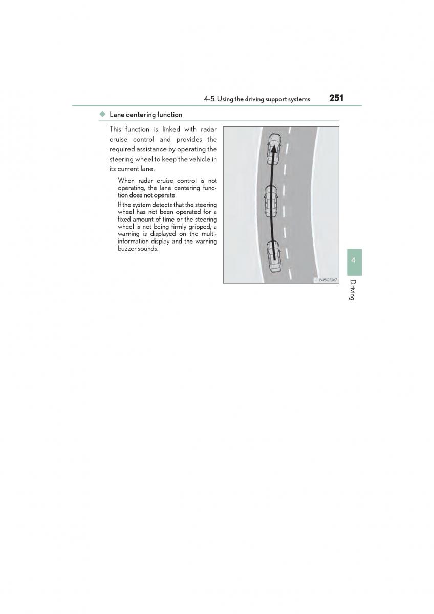 Lexus GS F IV 4 owners manual / page 253