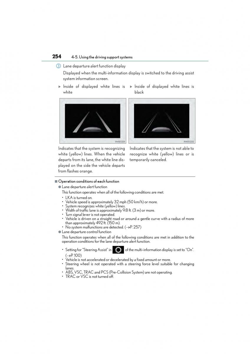 Lexus GS F IV 4 owners manual / page 256