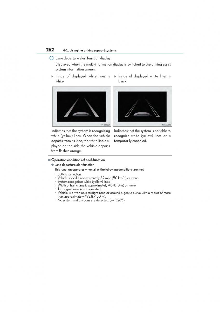 Lexus GS F IV 4 owners manual / page 264