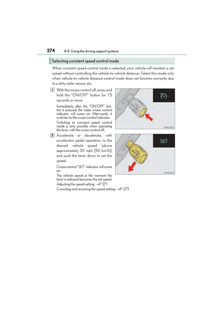 Lexus GS F IV 4 owners manual / page 276