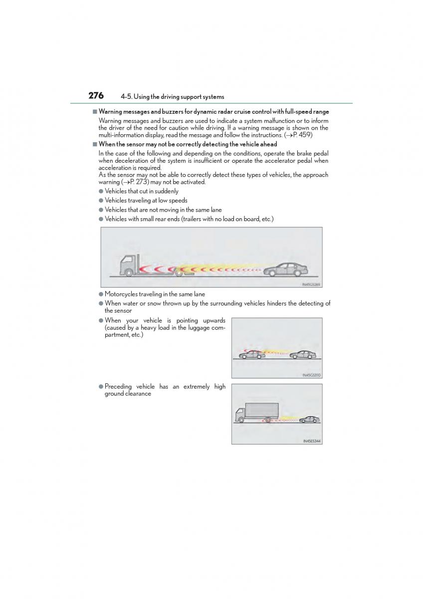 Lexus GS F IV 4 owners manual / page 278