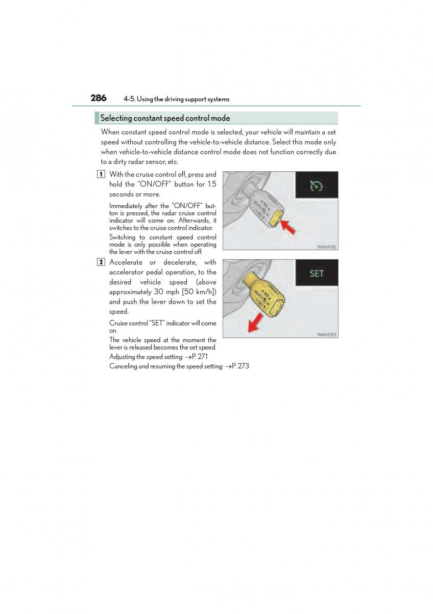 Lexus GS F IV 4 owners manual / page 288