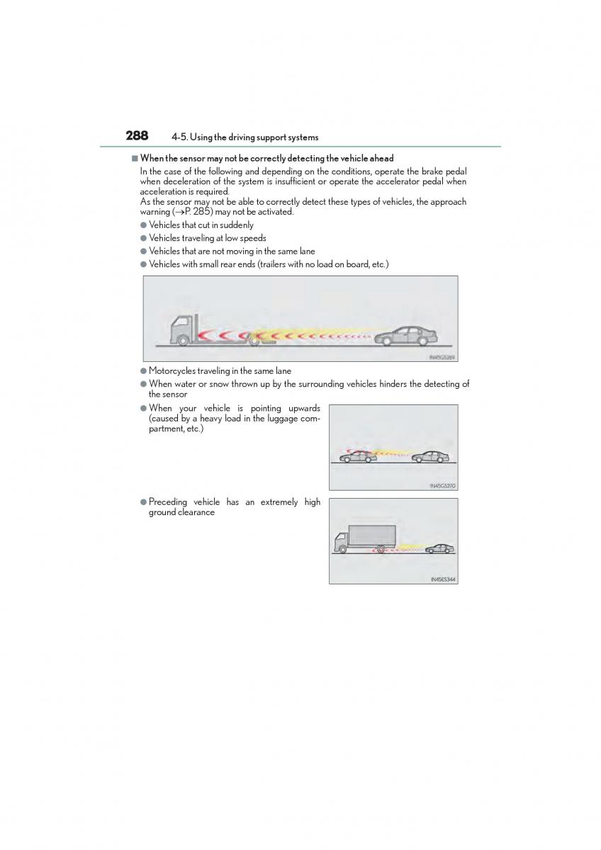 Lexus GS F IV 4 owners manual / page 290