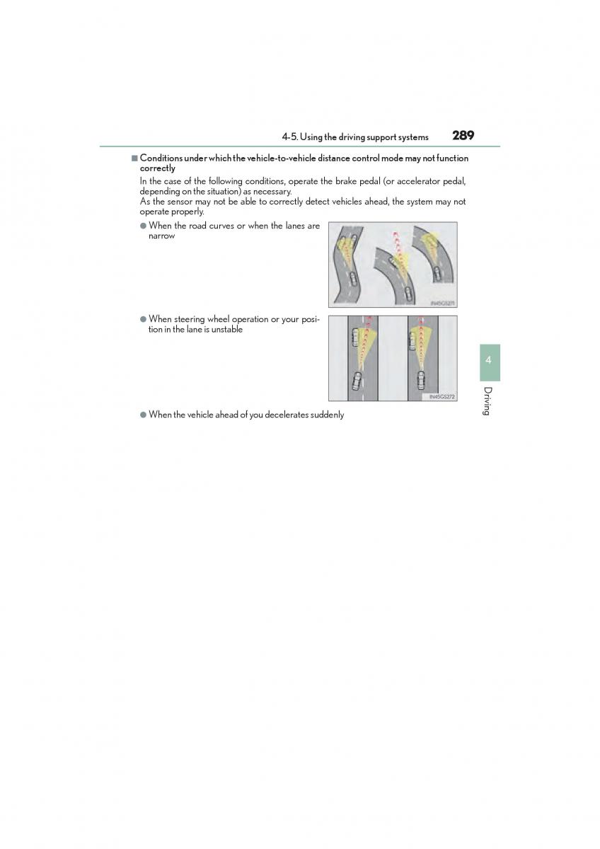 Lexus GS F IV 4 owners manual / page 291