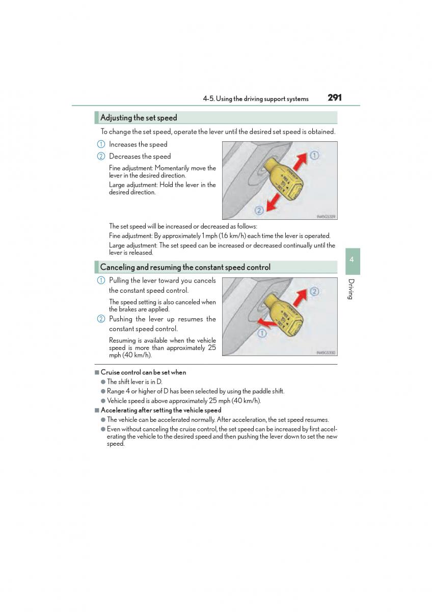 Lexus GS F IV 4 owners manual / page 293