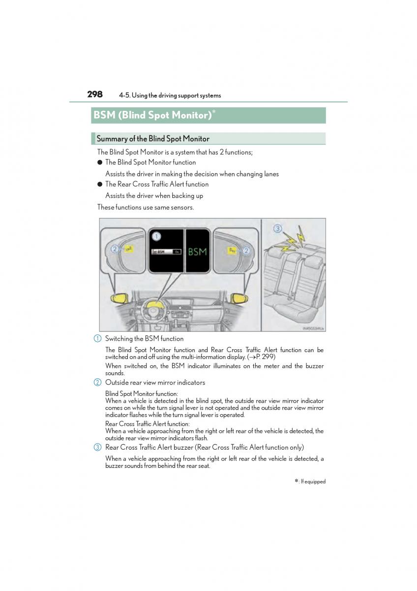 Lexus GS F IV 4 owners manual / page 300