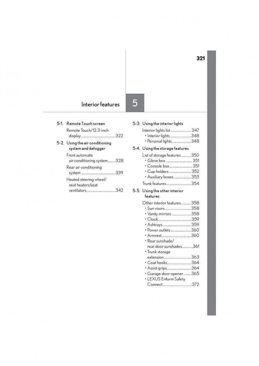 Lexus GS F IV 4 owners manual / page 323