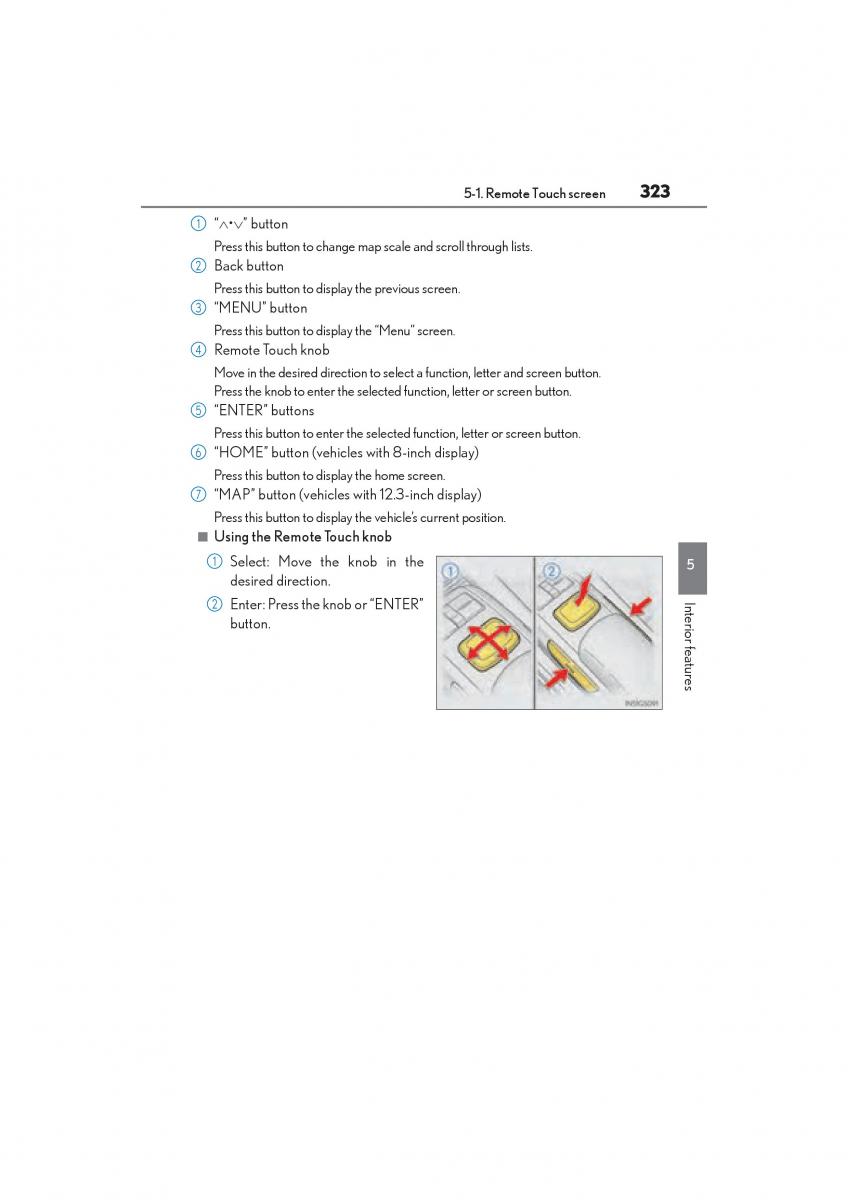 Lexus GS F IV 4 owners manual / page 325