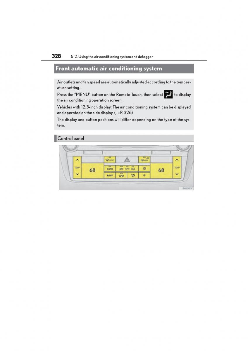 Lexus GS F IV 4 owners manual / page 330