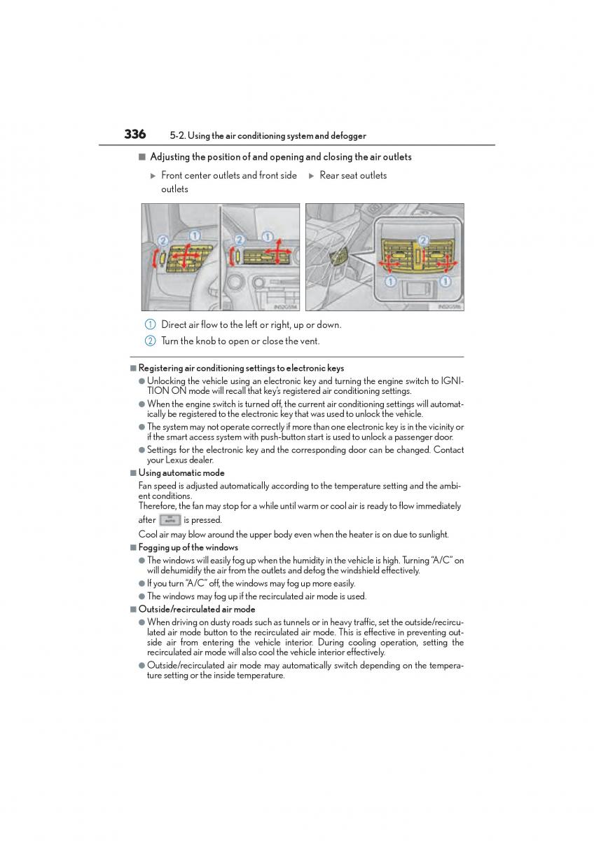 Lexus GS F IV 4 owners manual / page 338