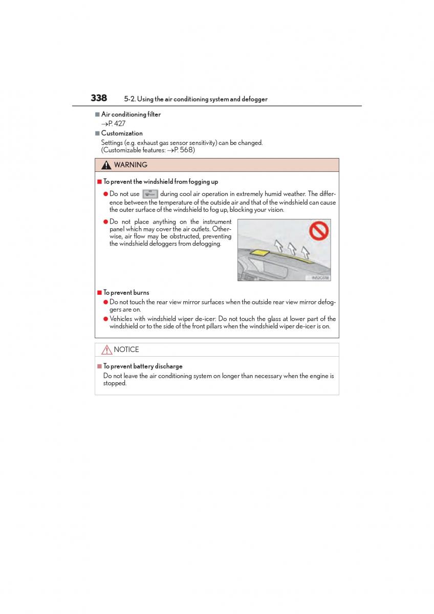 Lexus GS F IV 4 owners manual / page 340