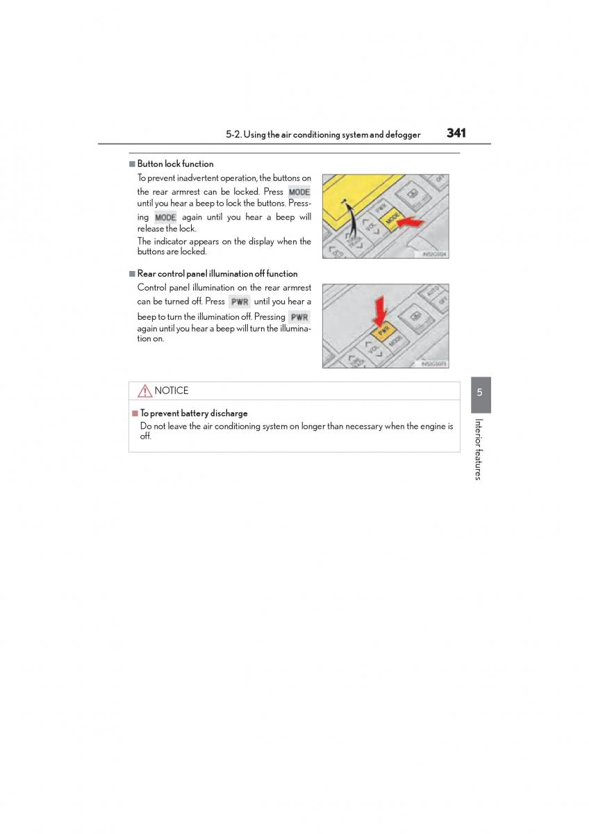 Lexus GS F IV 4 owners manual / page 343