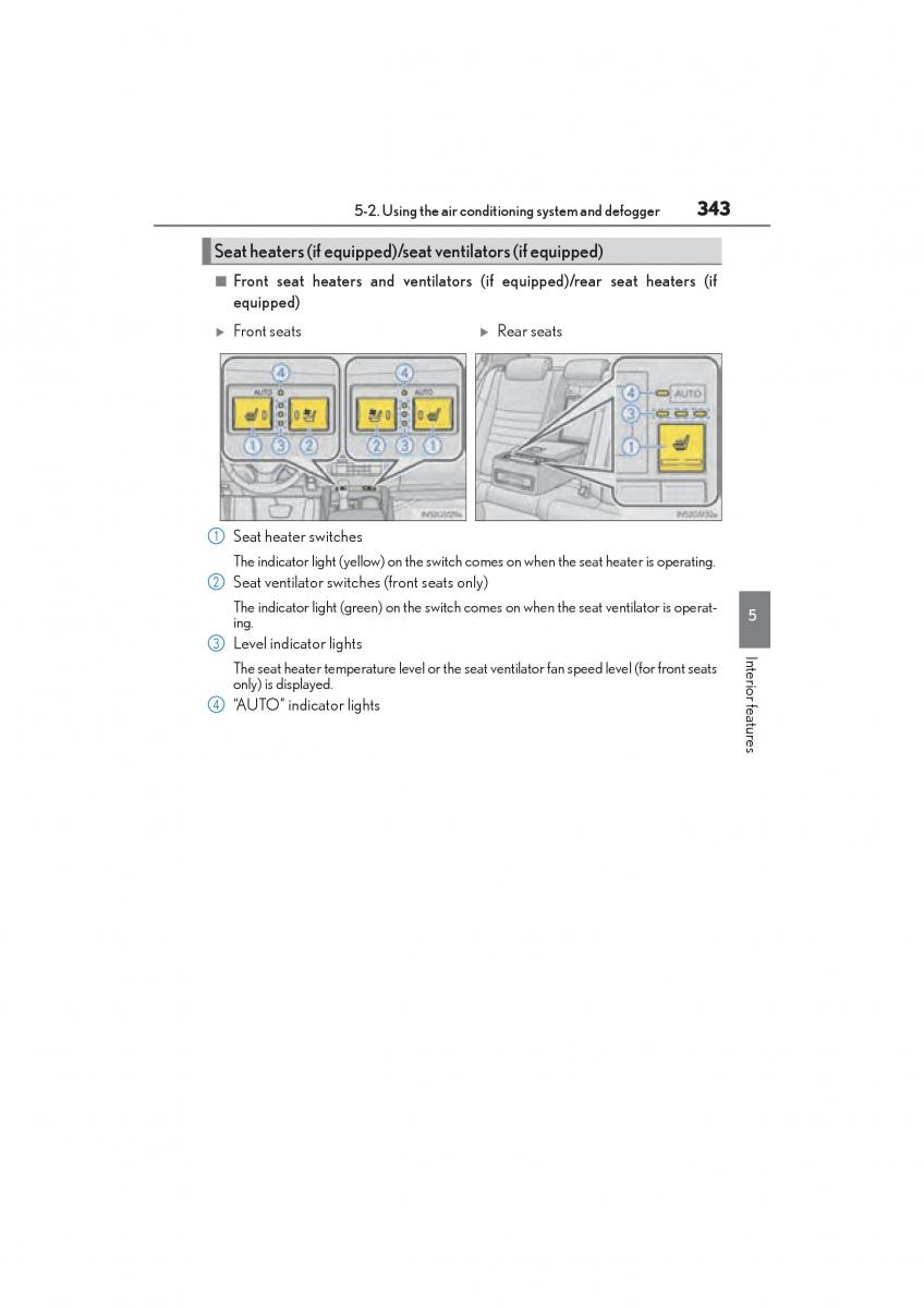 Lexus GS F IV 4 owners manual / page 345