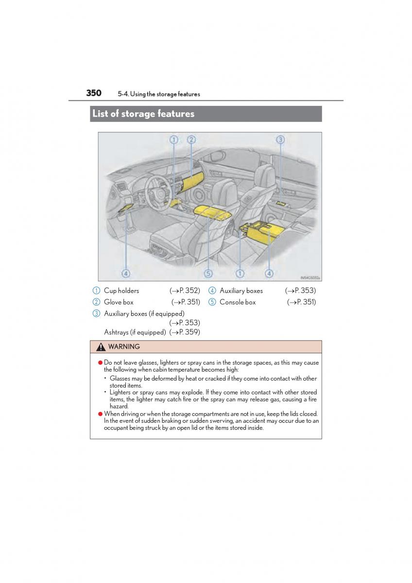 Lexus GS F IV 4 owners manual / page 352