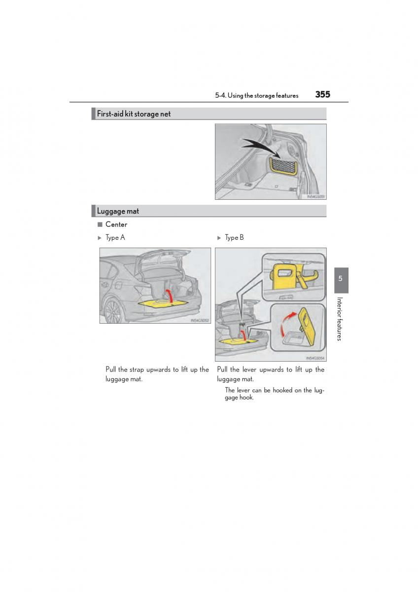 Lexus GS F IV 4 owners manual / page 357