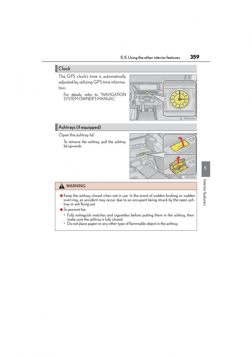 Lexus GS F IV 4 owners manual / page 361