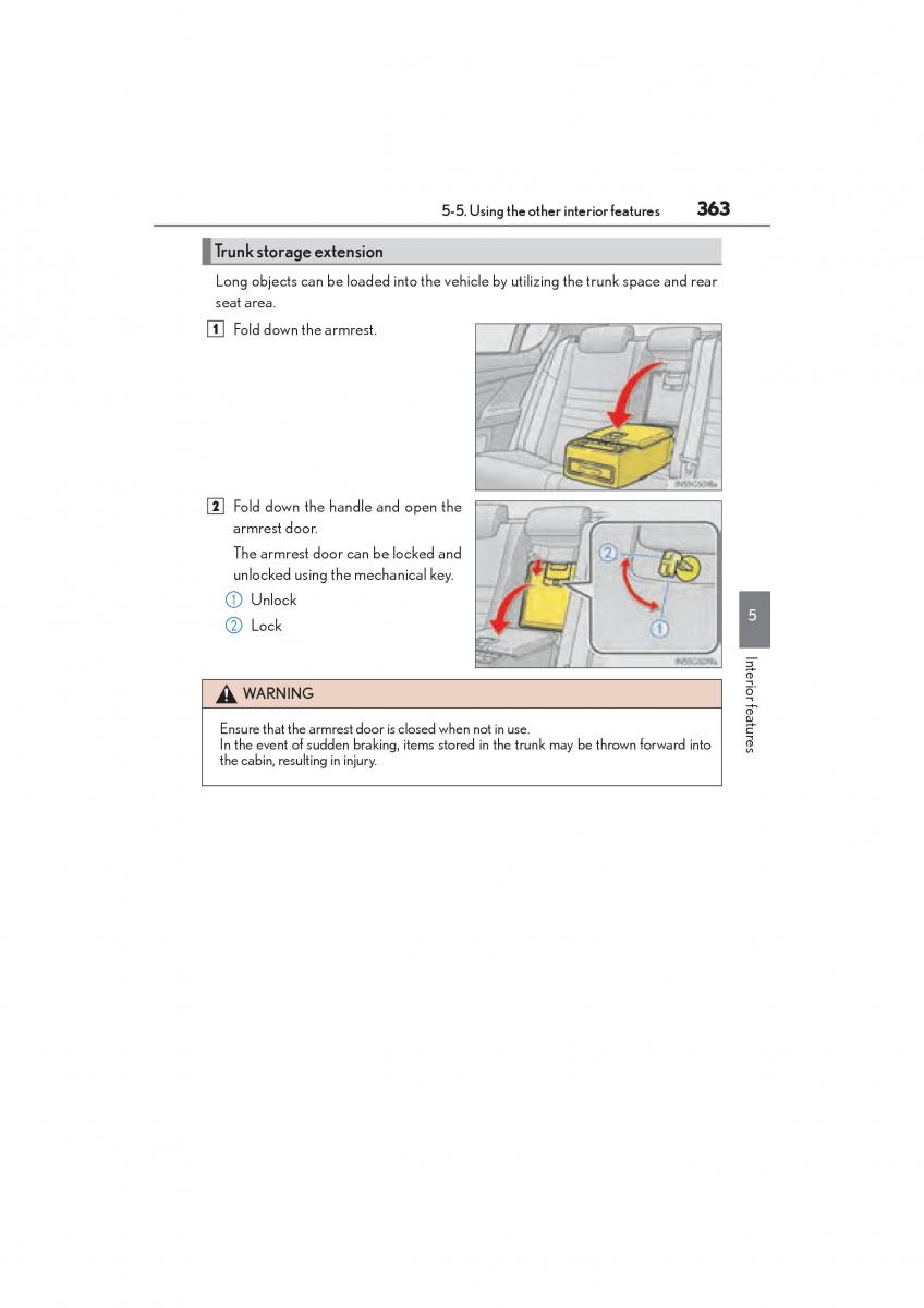 Lexus GS F IV 4 owners manual / page 365