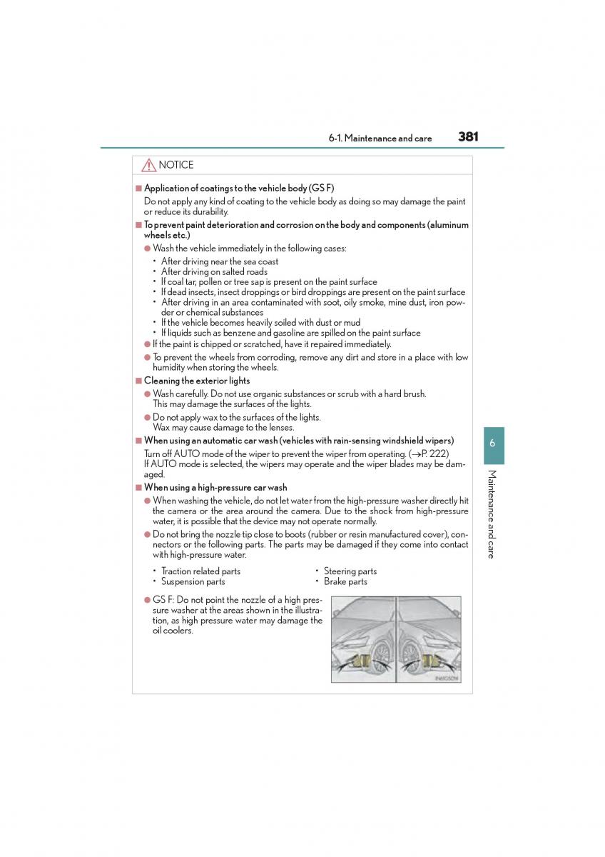 Lexus GS F IV 4 owners manual / page 383