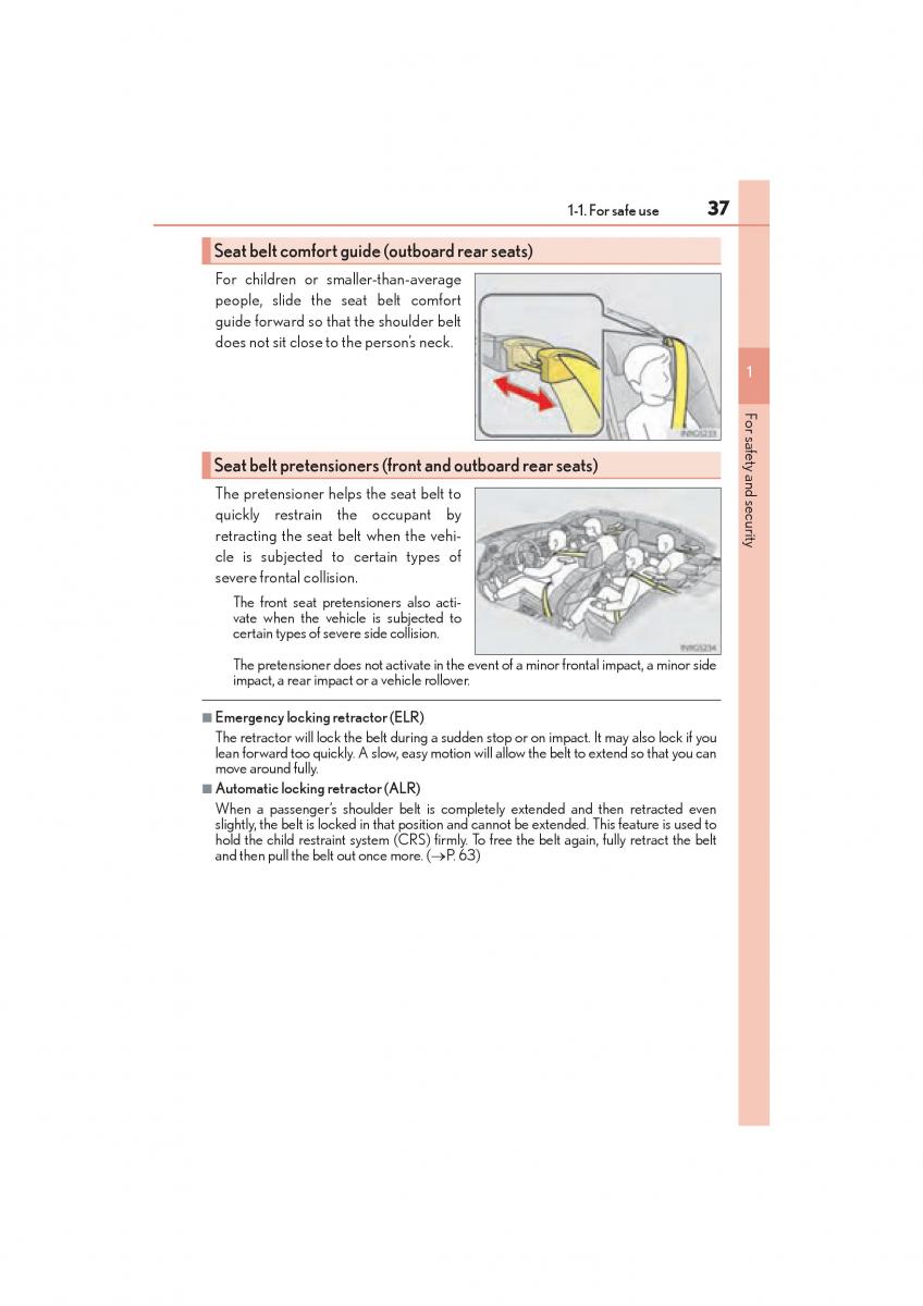 Lexus GS F IV 4 owners manual / page 39