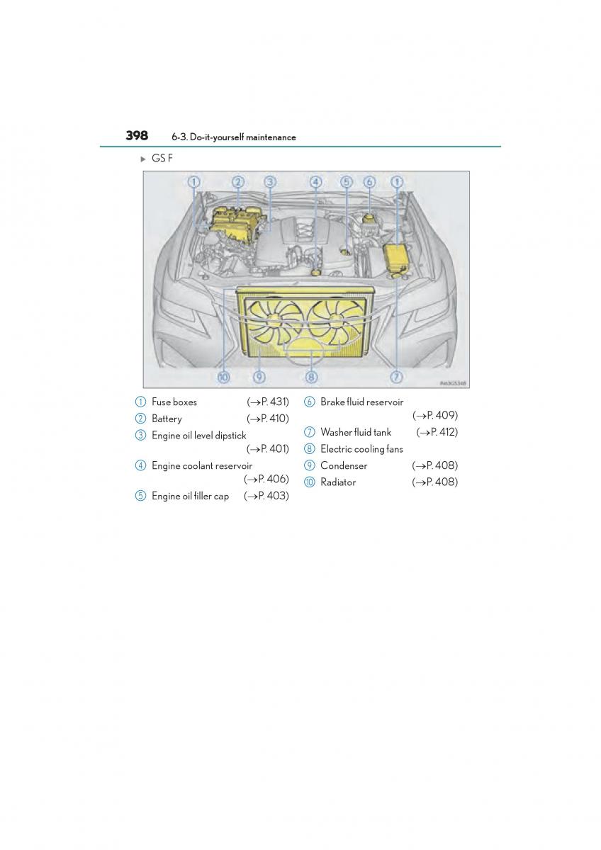 Lexus GS F IV 4 owners manual / page 400