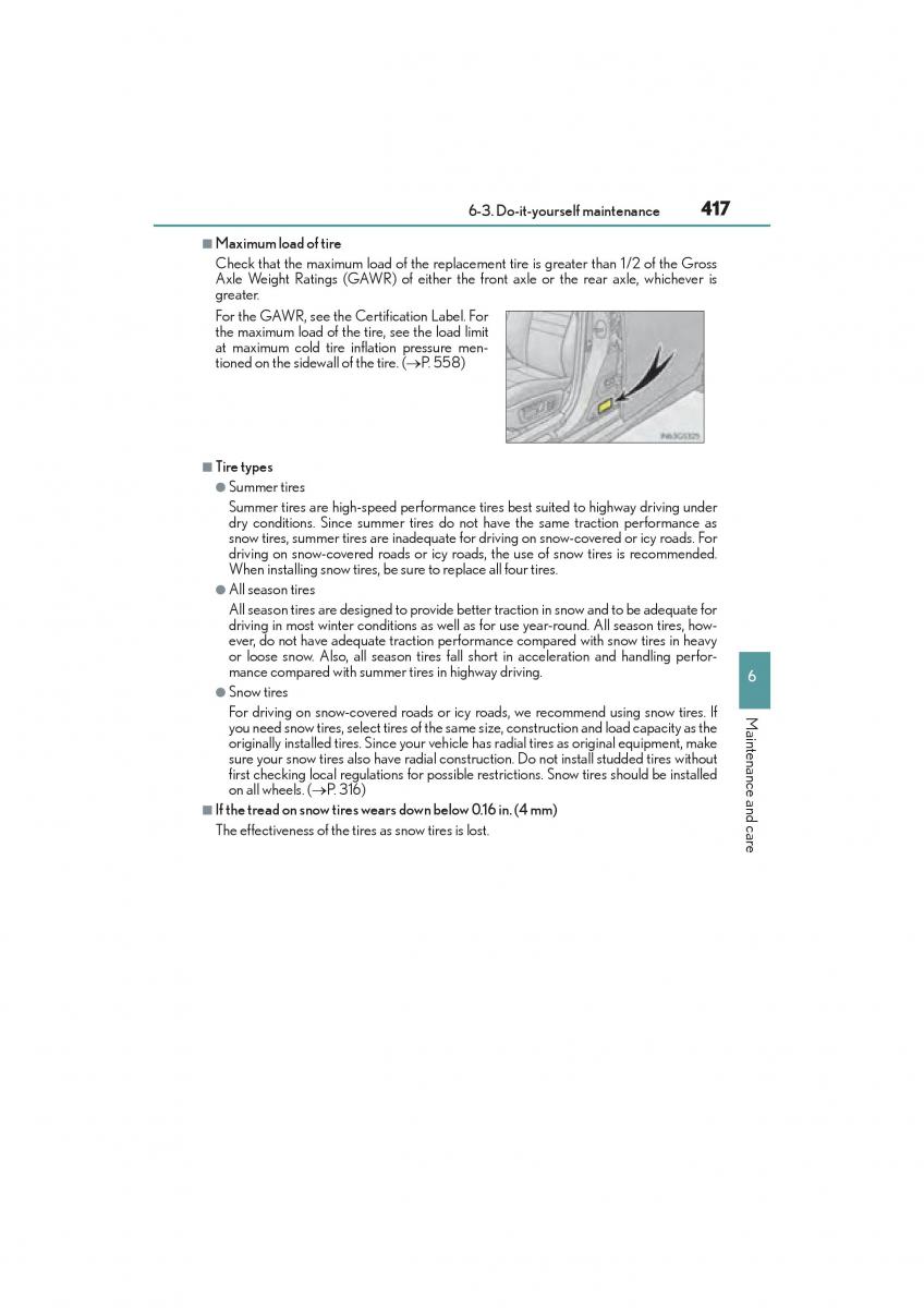 Lexus GS F IV 4 owners manual / page 419