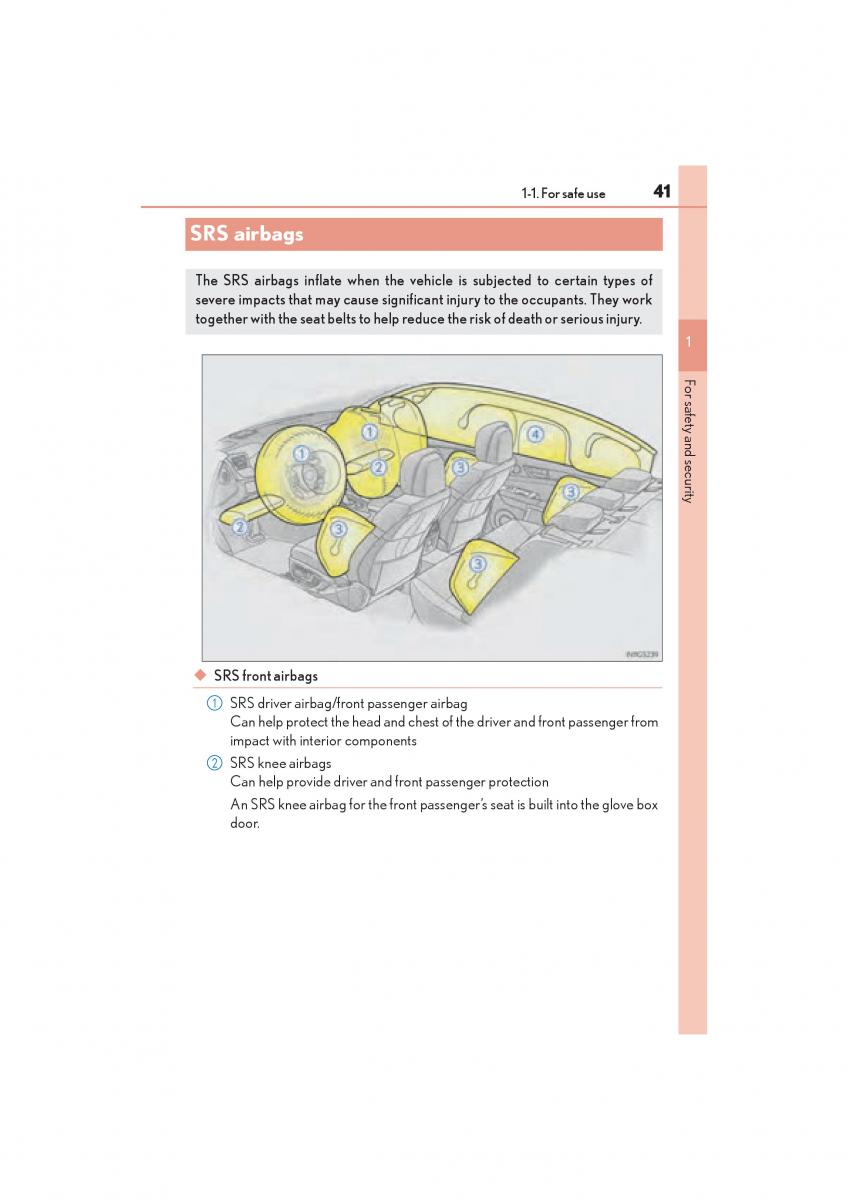 Lexus GS F IV 4 owners manual / page 43