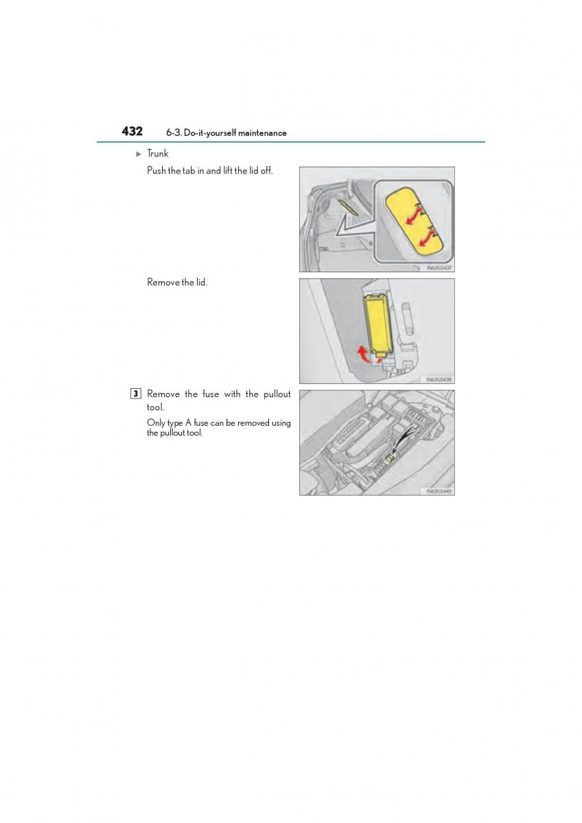 Lexus GS F IV 4 owners manual / page 434