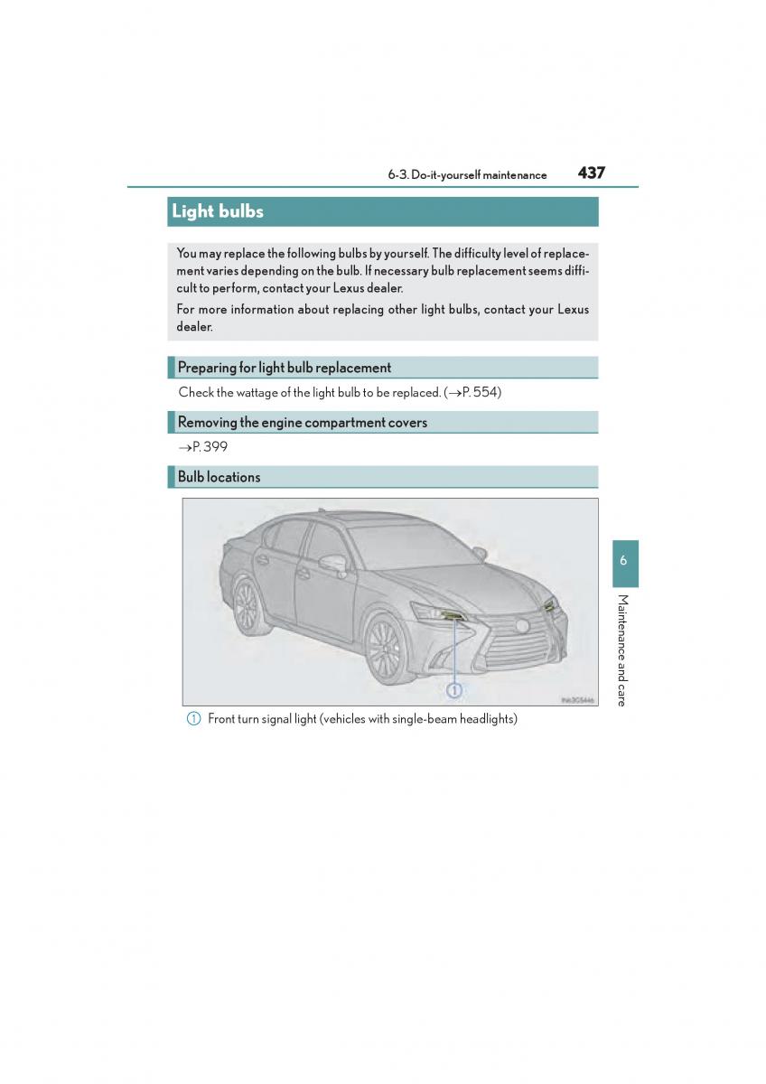 Lexus GS F IV 4 owners manual / page 439