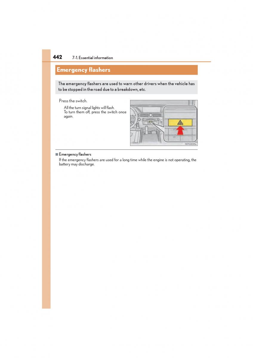 Lexus GS F IV 4 owners manual / page 444