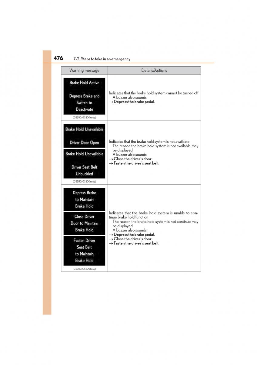 Lexus GS F IV 4 owners manual / page 478