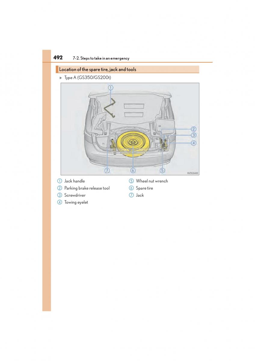 Lexus GS F IV 4 owners manual / page 494