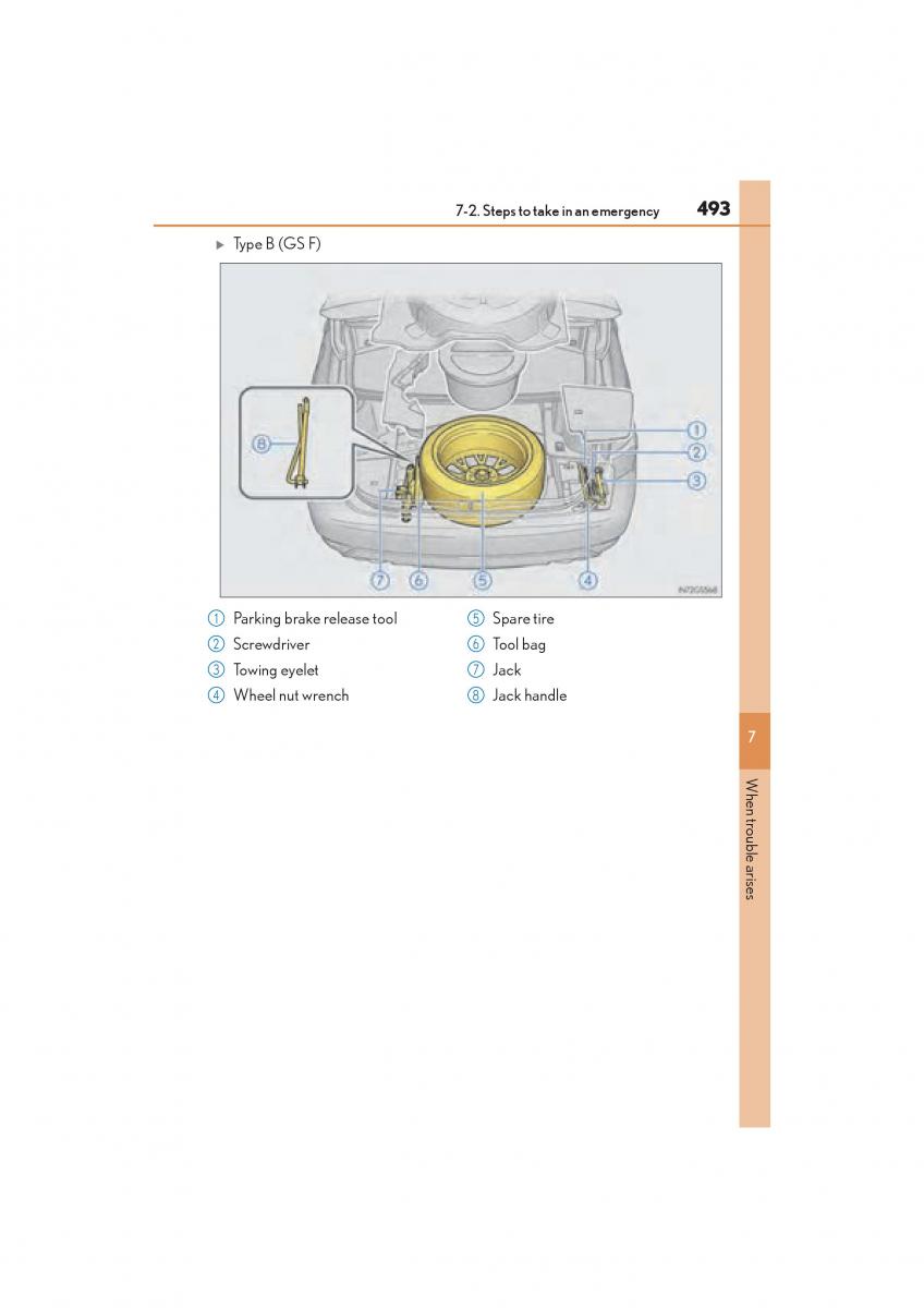 Lexus GS F IV 4 owners manual / page 495