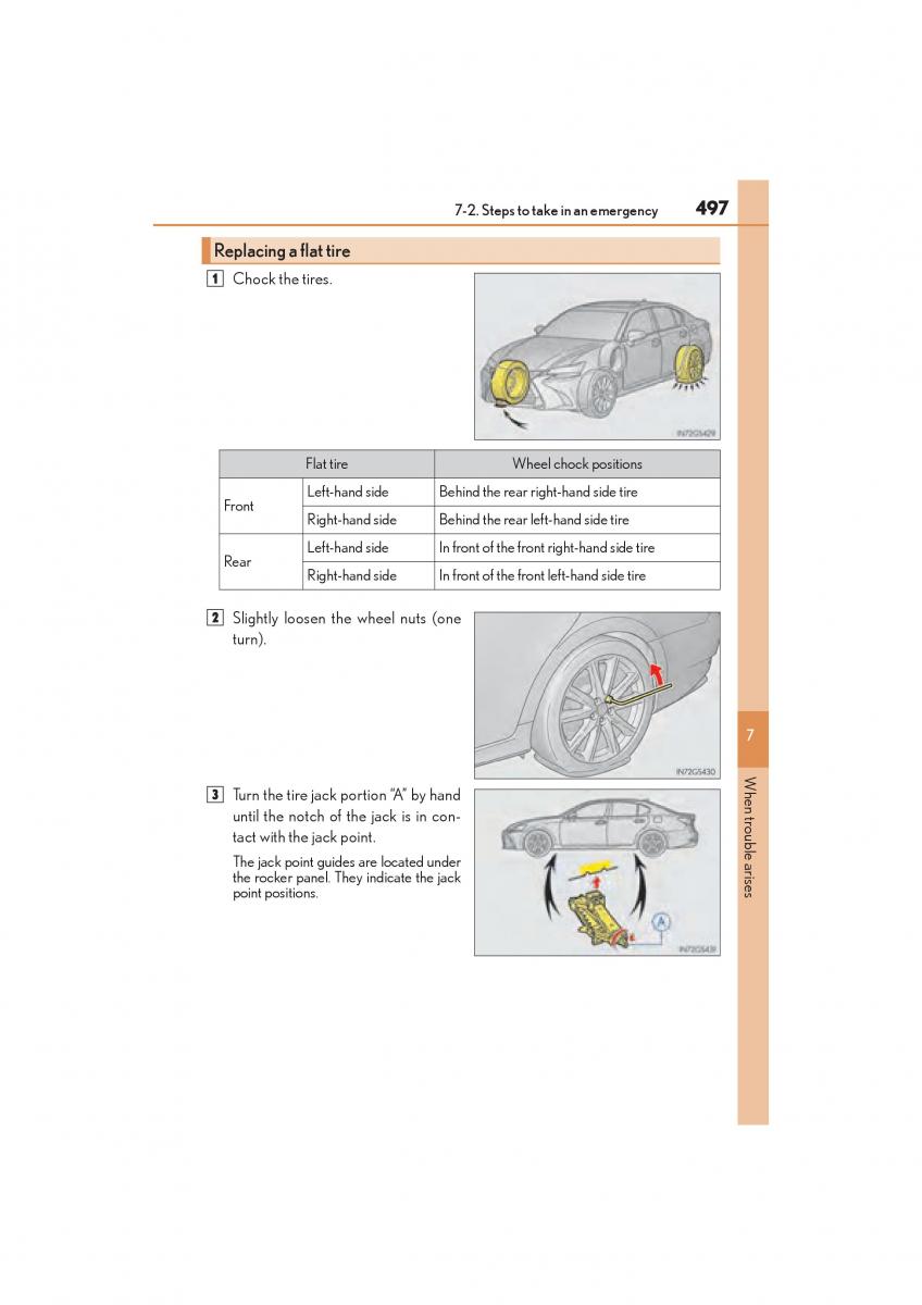 Lexus GS F IV 4 owners manual / page 499