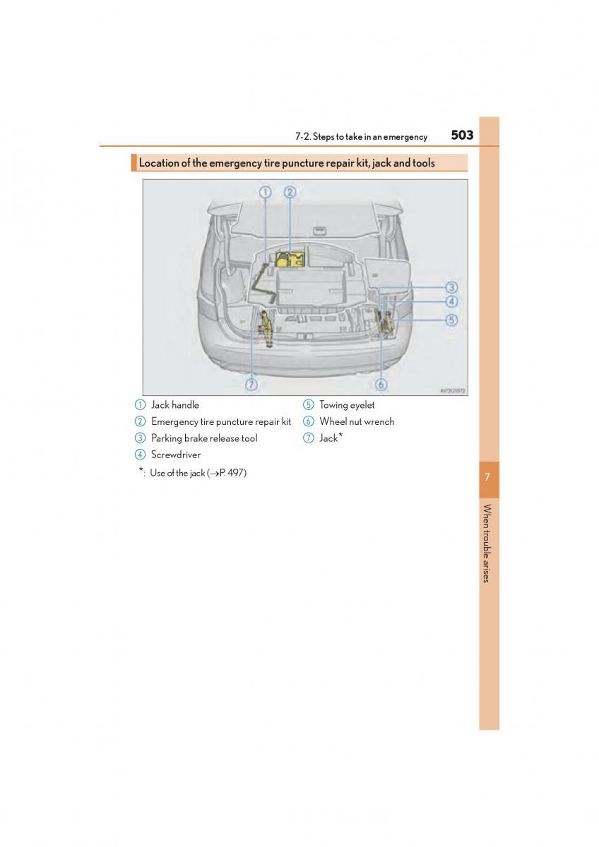 Lexus GS F IV 4 owners manual / page 505