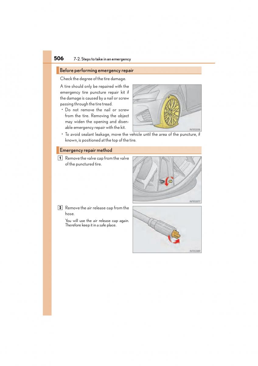 Lexus GS F IV 4 owners manual / page 508