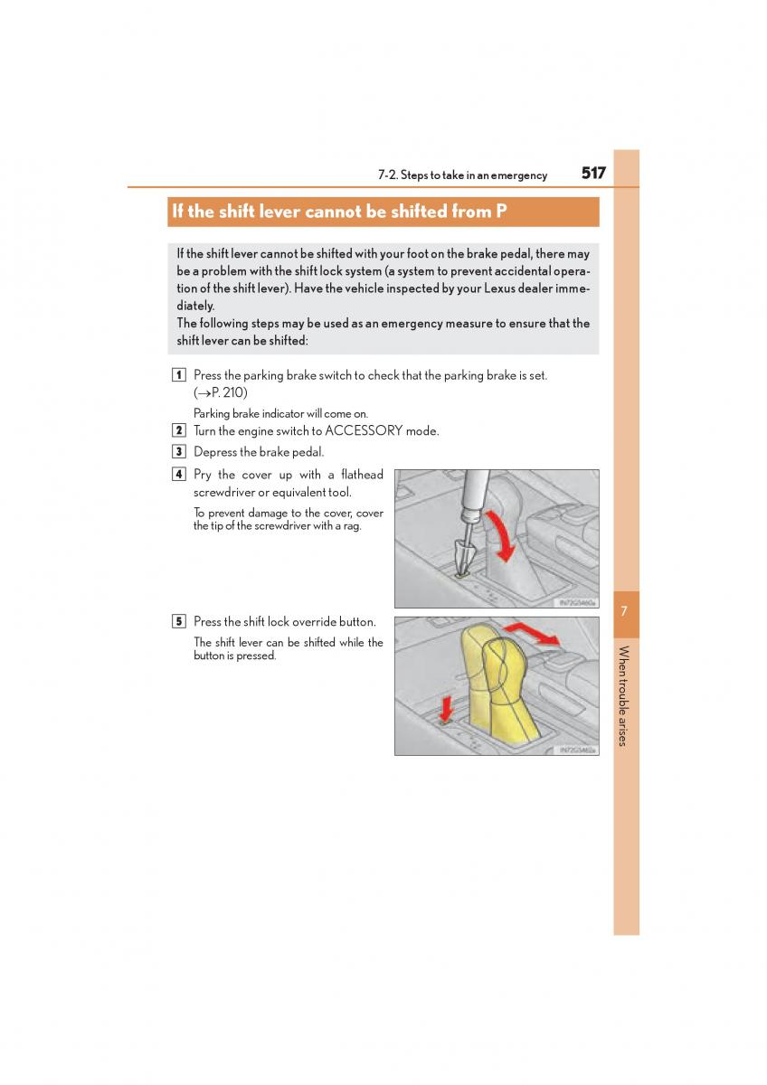 Lexus GS F IV 4 owners manual / page 519