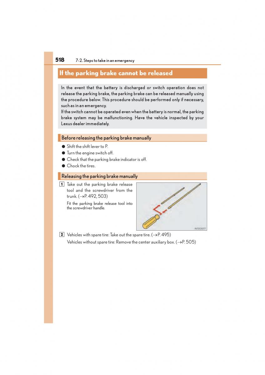 Lexus GS F IV 4 owners manual / page 520