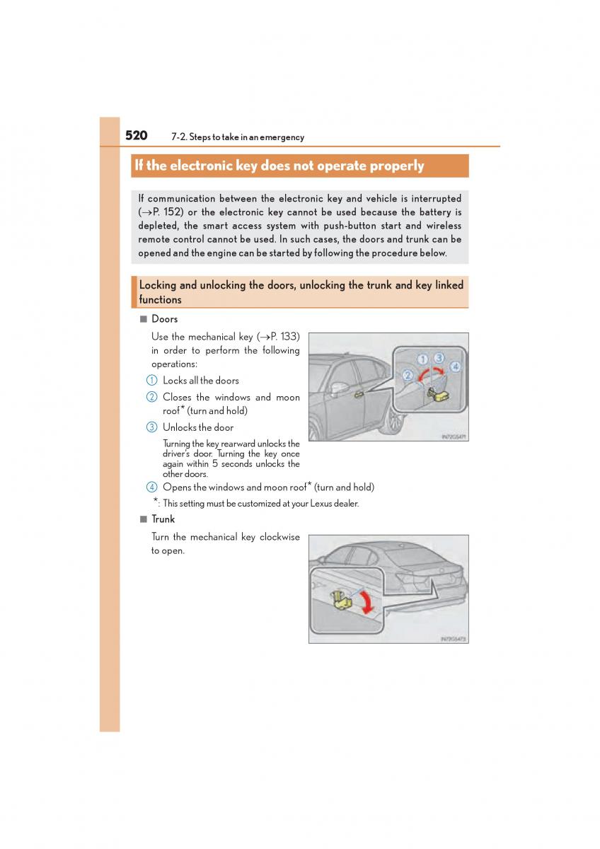 Lexus GS F IV 4 owners manual / page 522