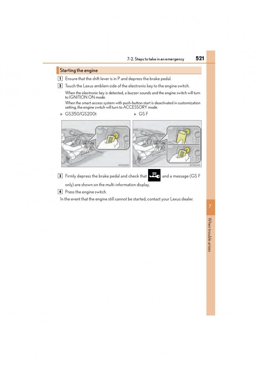 Lexus GS F IV 4 owners manual / page 523