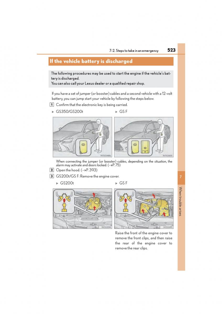 Lexus GS F IV 4 owners manual / page 525