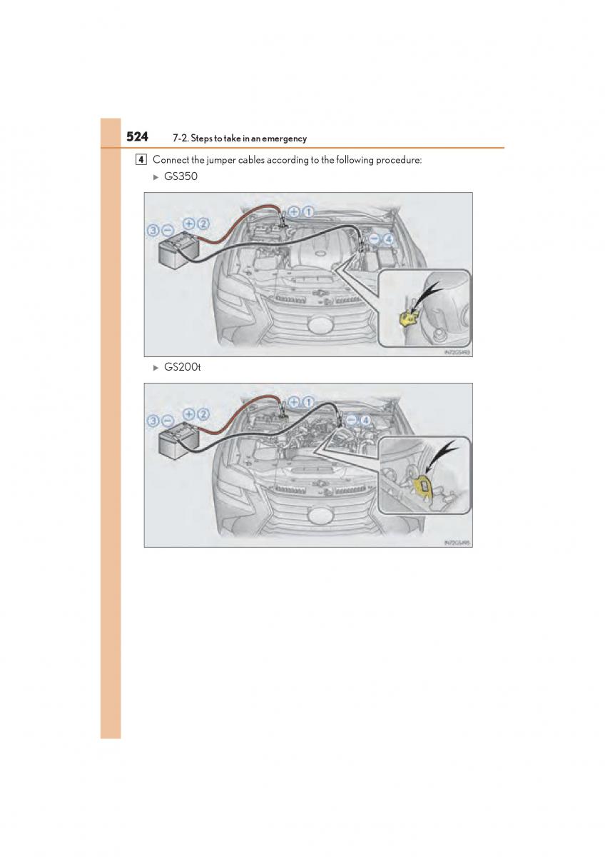 Lexus GS F IV 4 owners manual / page 526