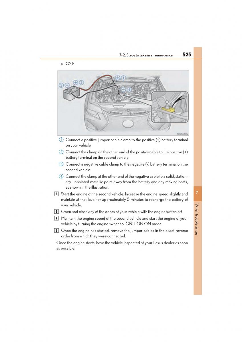 Lexus GS F IV 4 owners manual / page 527