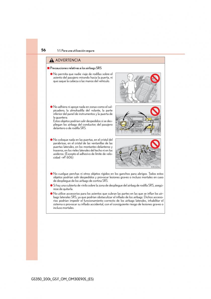 Lexus GS F IV 4 manual del propietario / page 56