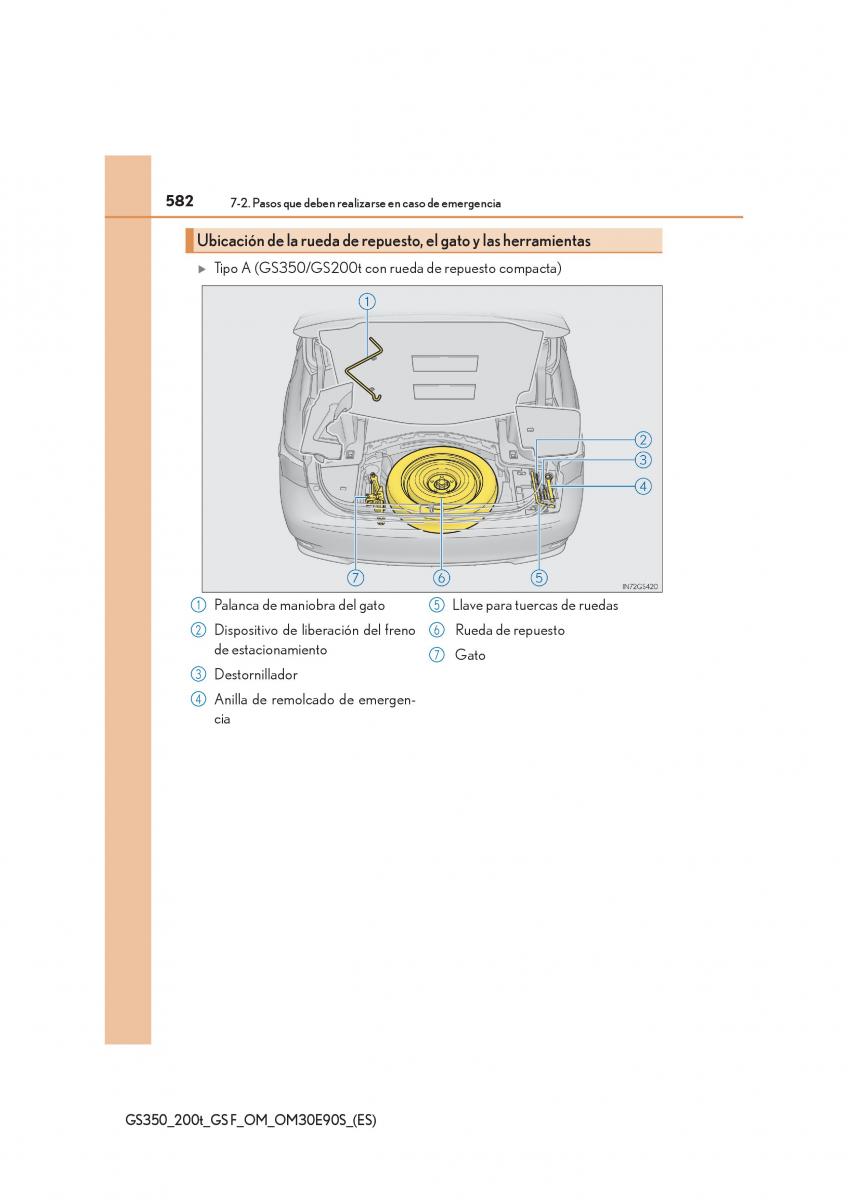 Lexus GS F IV 4 manual del propietario / page 582