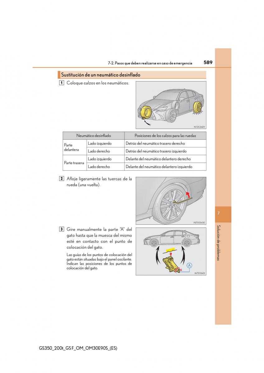 Lexus GS F IV 4 manual del propietario / page 589